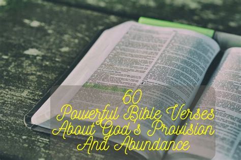 The Abundance of God’s Provision